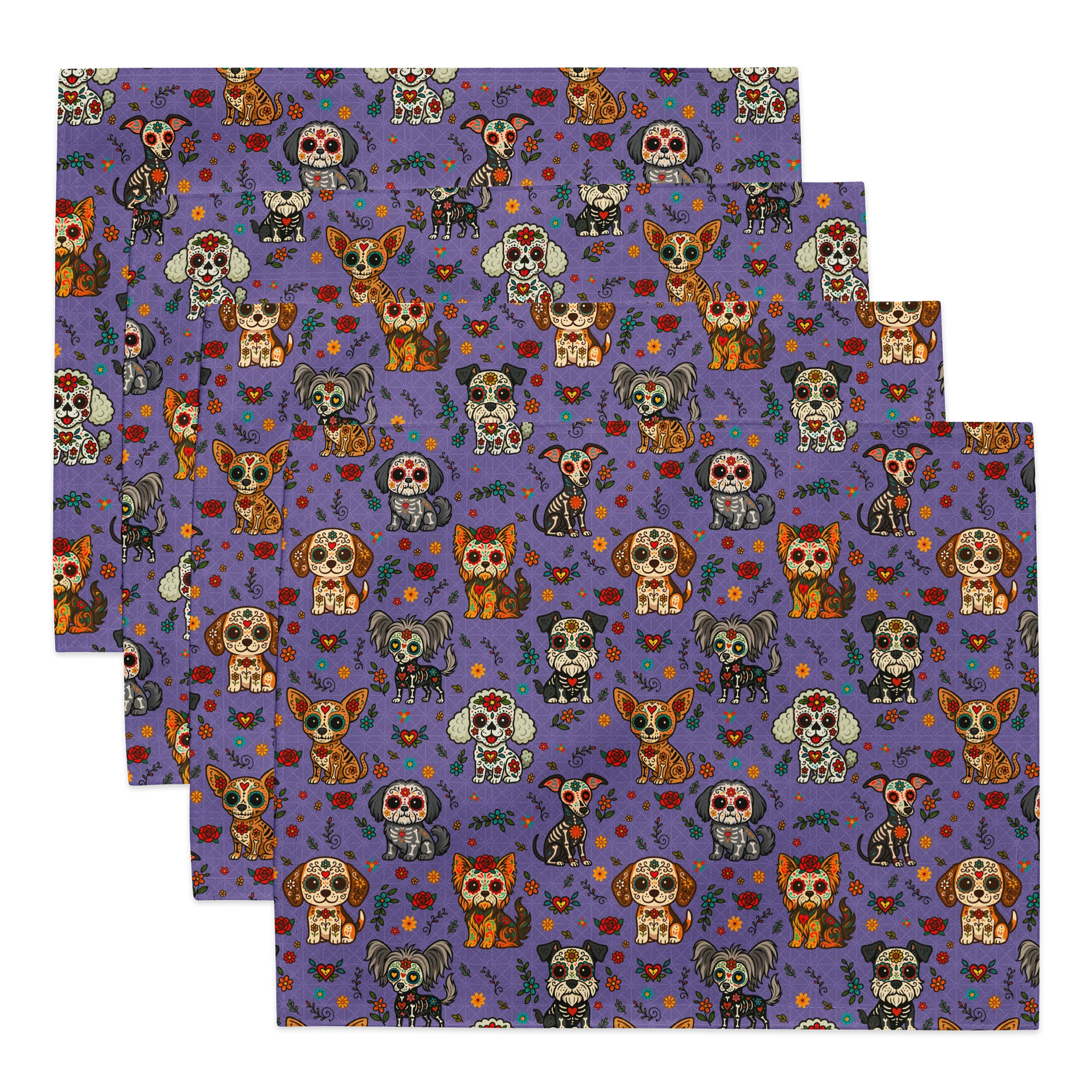 Day of the Dead Dog Sugar Skull Placemats product image (1)
