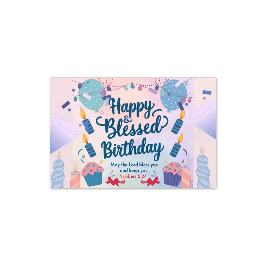 Happy & Blessed Birthday Card product image (10)