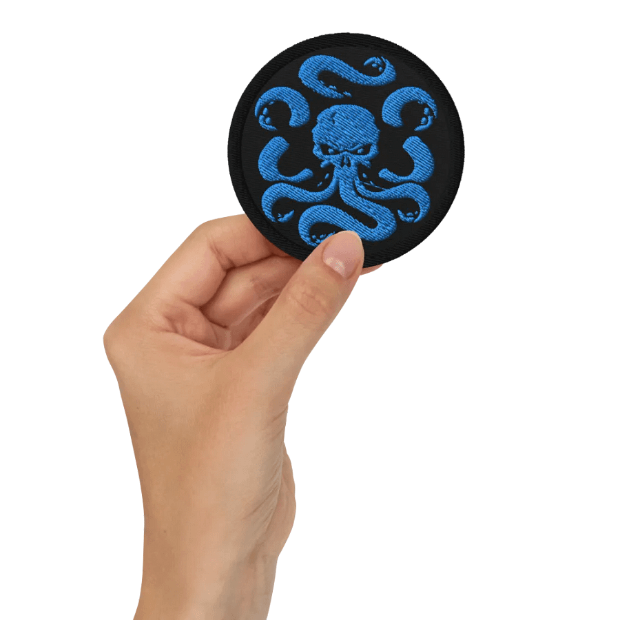 Basic Blue Embroidered Patch product image (2)