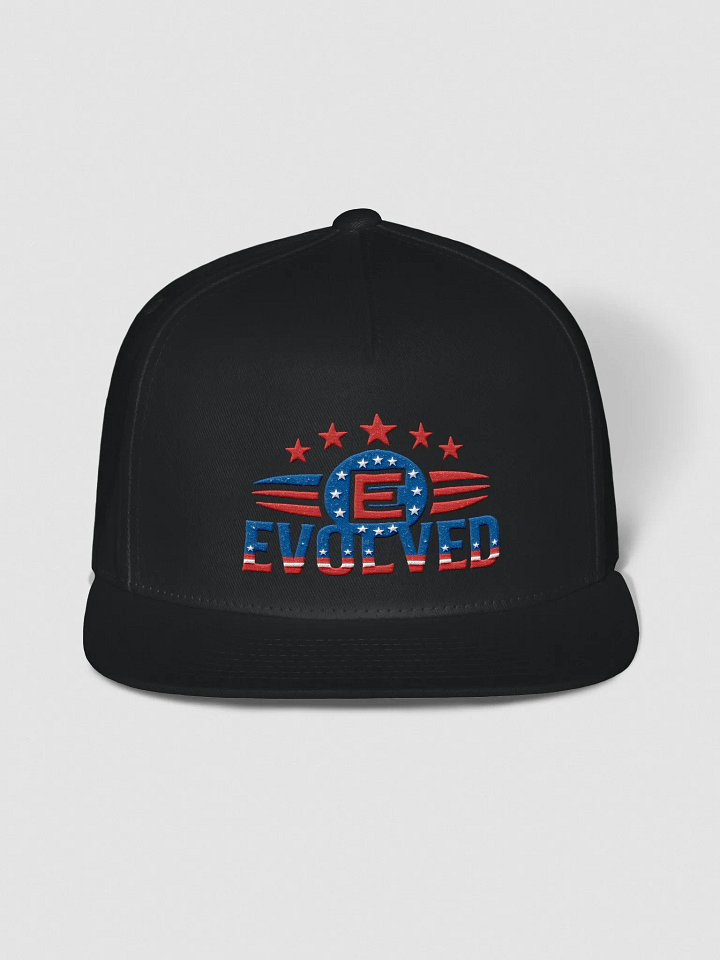 Red, White, and blue Evolved Snapback Cap product image (1)