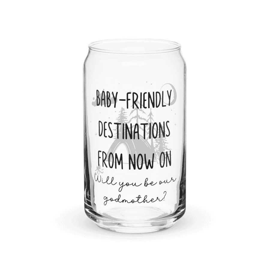 Camping Godmother Proposal Gift Iced Coffee Cup With Lid And Straw product image (10)