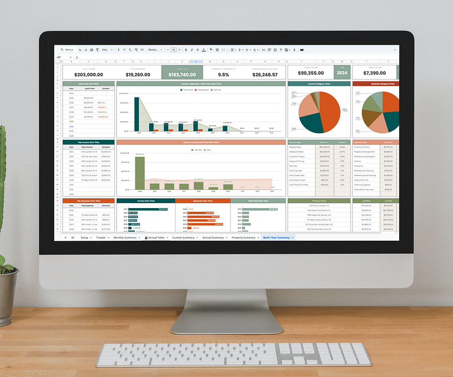 Airbnb Income and Expense Tracker Template | Google Sheets Template product image (8)