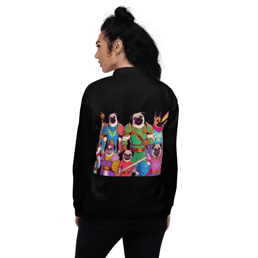 PugNation All-Over Print Bomber Jacket product image (7)
