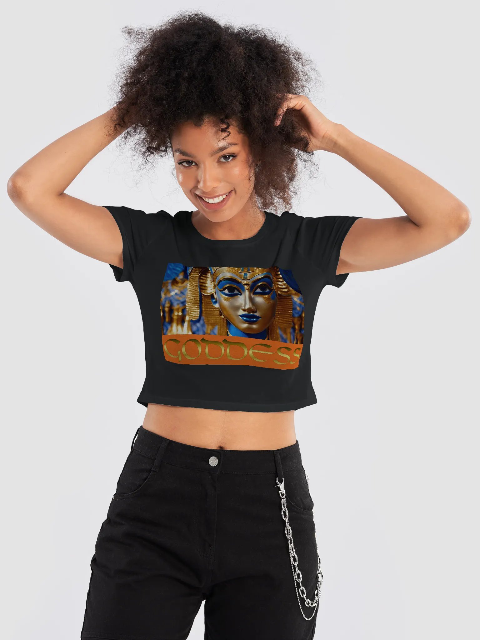Deekstar Gold Goddess 2 Bella Canvas Women's Crop Tee product image (9)