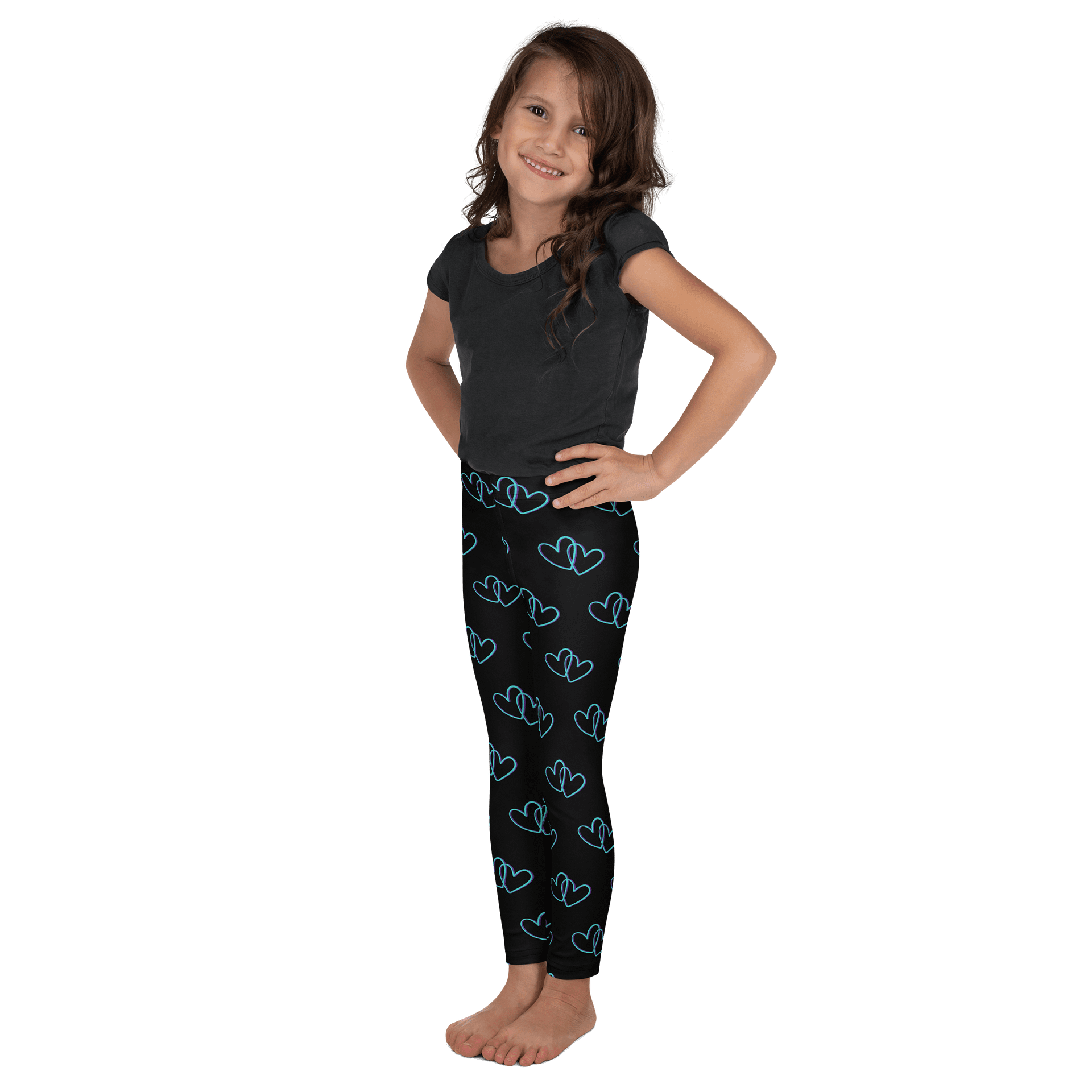 Black Heart Kids Leggings product image (4)