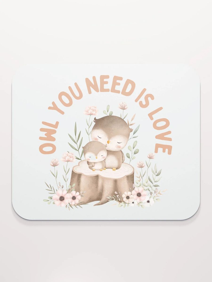 Whimsical Owls Love Mouse Pad product image (2)