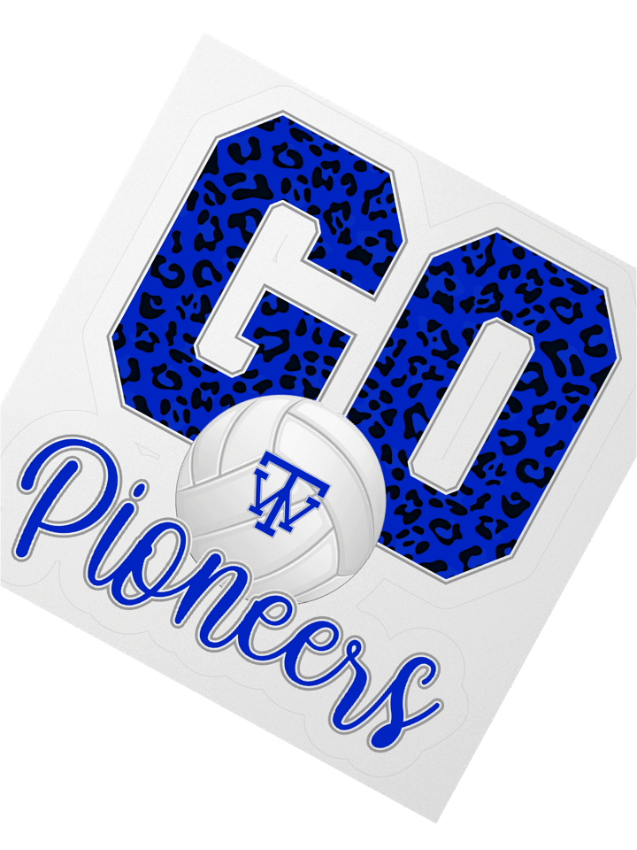 TW Pioneers Volleyball Leopard Sticker product image (4)