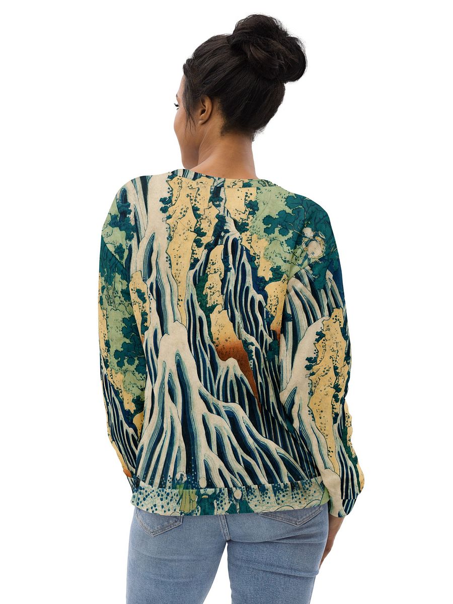 Kirifuri Falls at Mount Kurokami All-Over Print Recycled Unisex Sweatshirt product image (6)