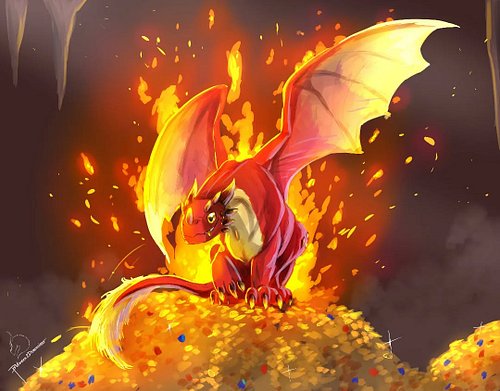 The FYRE DRAGON from @tentacle_kitty 's newest fantasy plushie campaign on Kickstarter! 
Love this guy! He's such a firey and...
