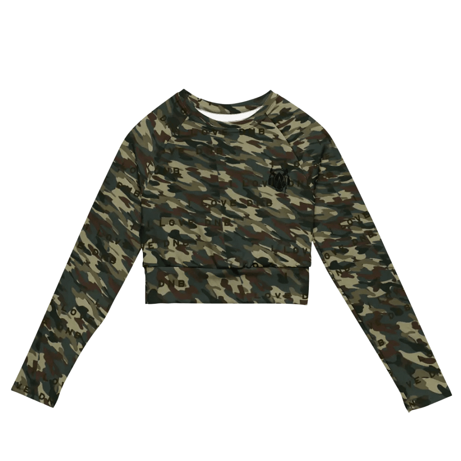 I Love DNB Camo Crop Top product image (6)