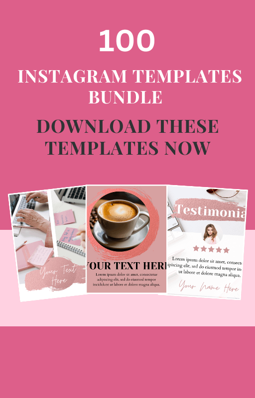 100 INSTAGRAM TEMPLATES BUNDLE product image (1)