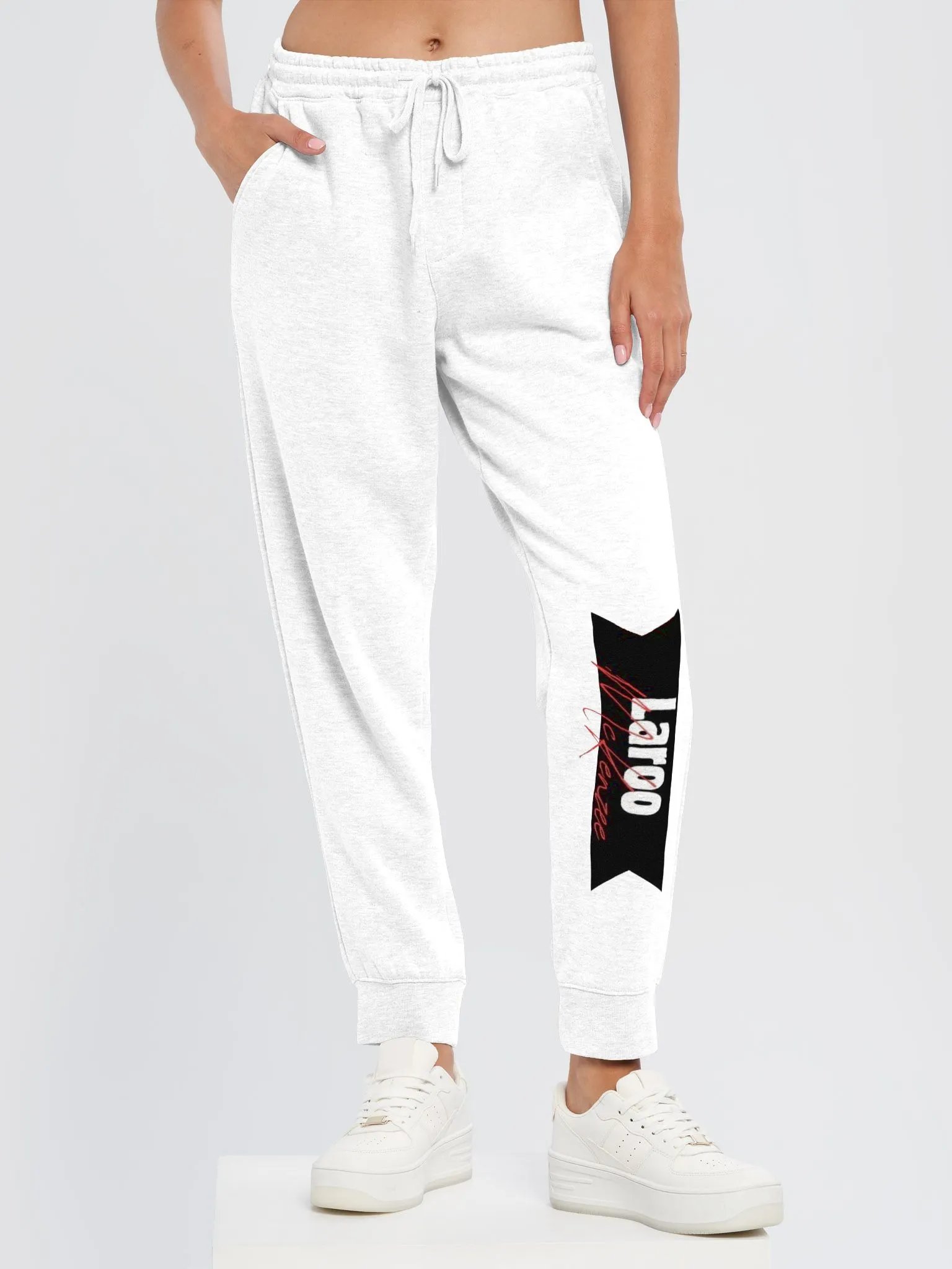 Laroo's Signature Sweatpants (White) product image (6)