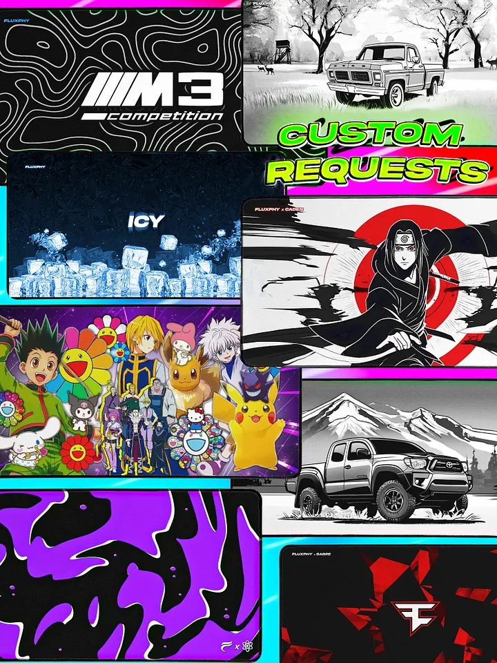🎨EXAMPLE CUSTOM Mousepad Orders (🌟FREE DESIGN - dm me🌟) product image (1)