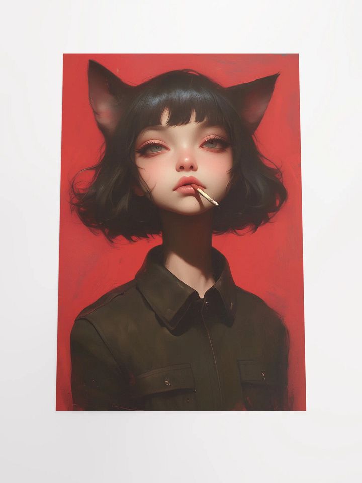 Feline Enigma Matte Poster product image (1)