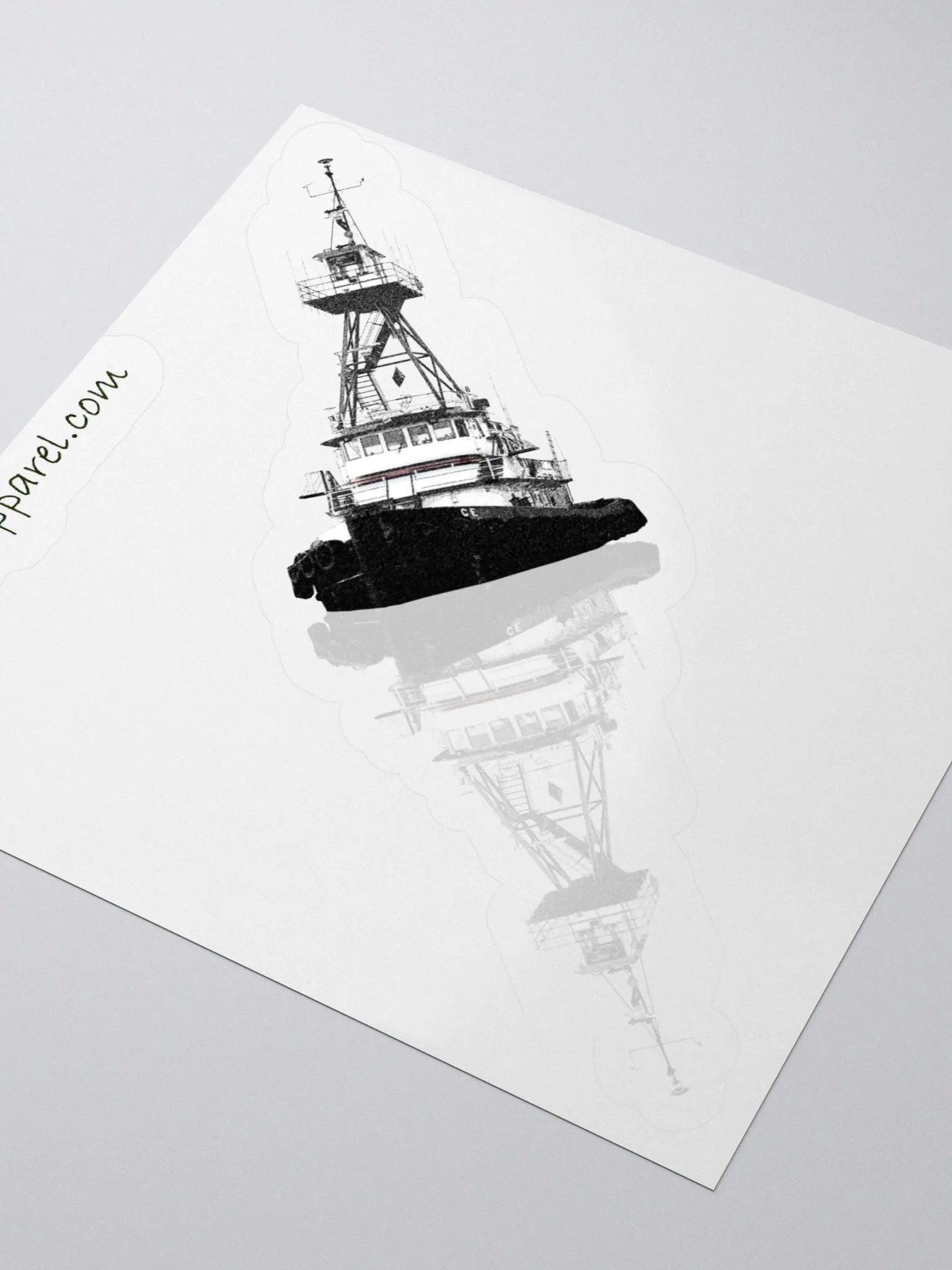 Ship Wheel & Tug CE Kiss Cut Stickers product image (10)