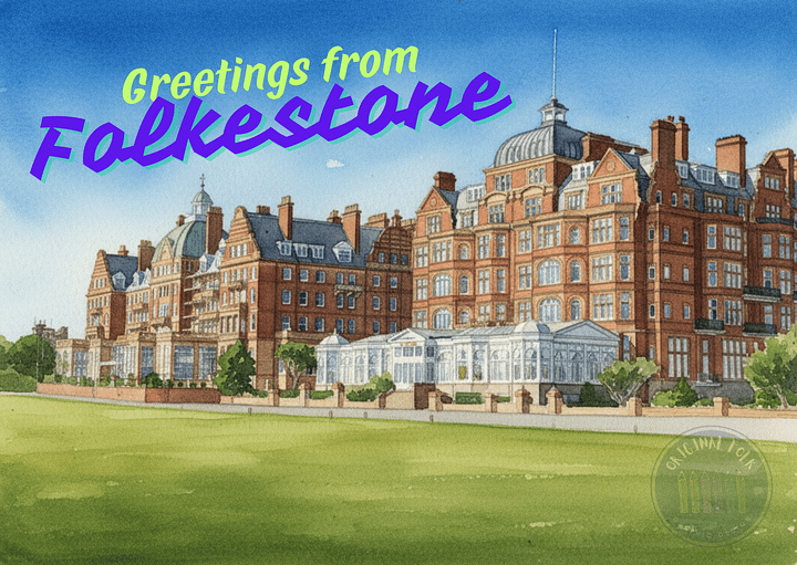 Greetings from Folkestone Postcard - Grand & Metropole product image (1)
