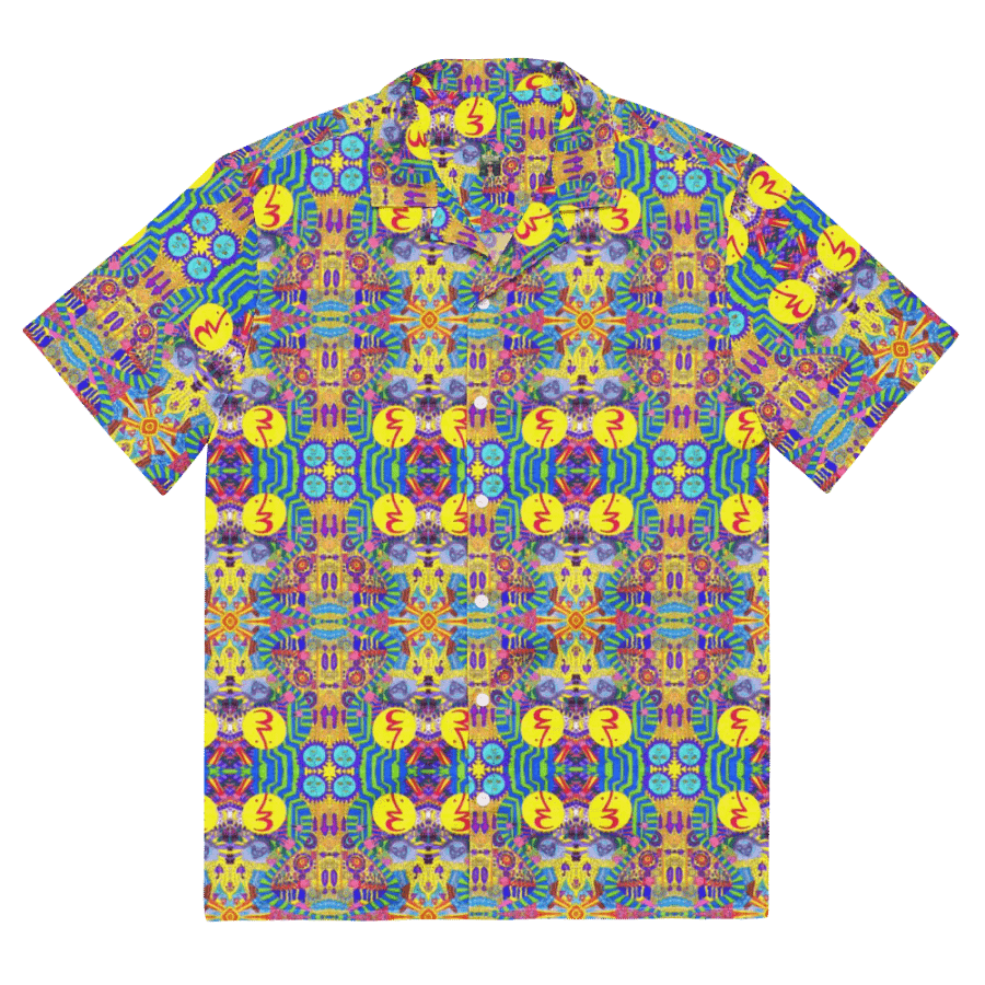 Abstract Colourful Doodles Unisex Hawaiian Shirt product image (7)