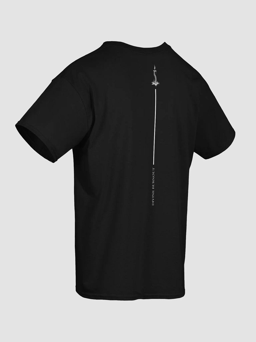 Divine Burnout – Spine Candle Graphic T-Shirt | Gothic Minimal Design | Unisex Cotton Tee product image (8)