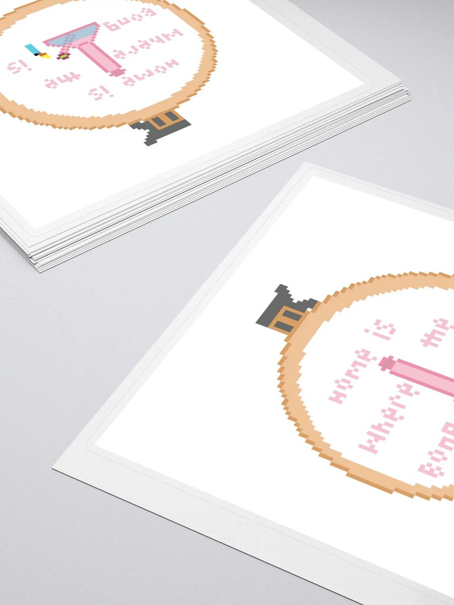 home sweet home sticker (with white square border) product image (4)