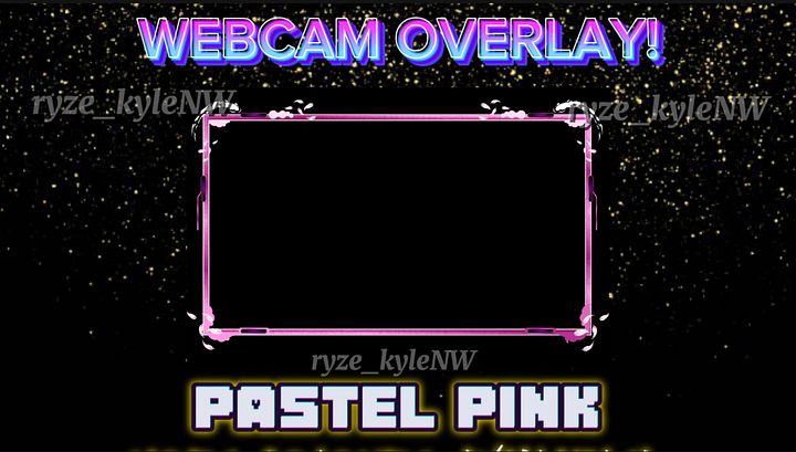 Webcam Overlay PASTEL PINK product image (1)