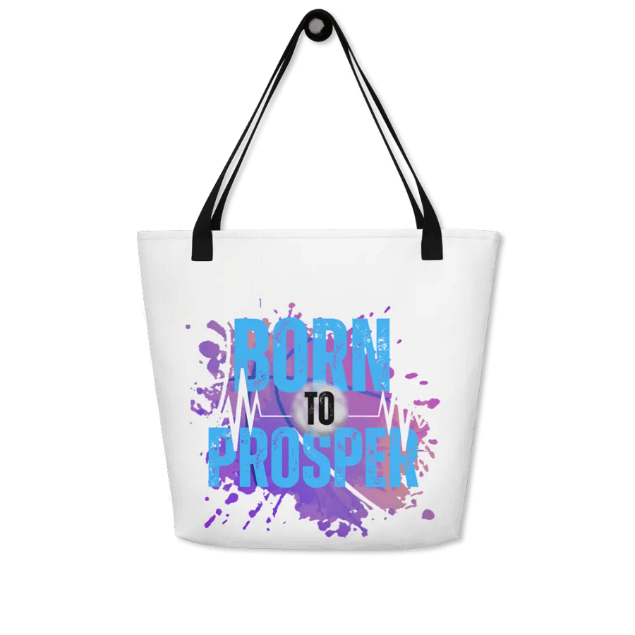Expressive Born to Prosper All-Over Tote Bag product image (8)