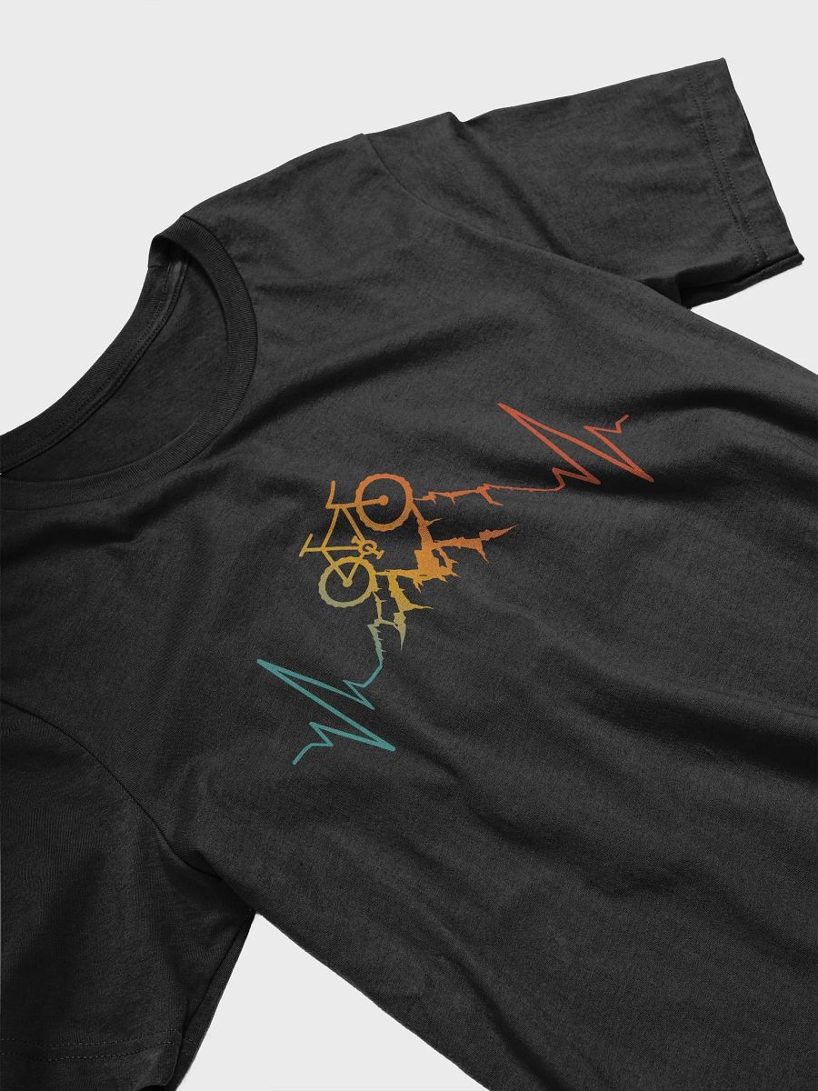 Vintage Bicycle Cycling Heartbeat Mountain Biking T-Shirt product image (3)