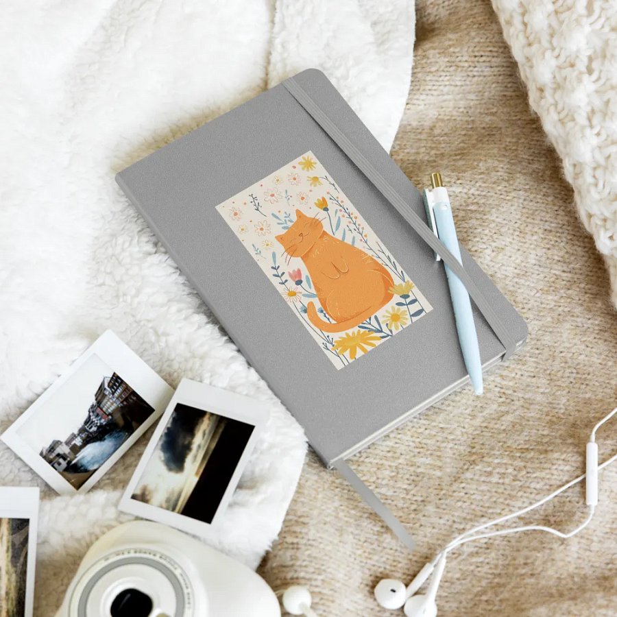 Smiling Cat Hardcover Journal product image (10)