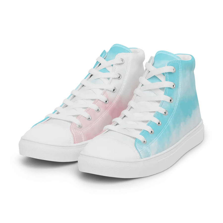 Woman's High-Top Sneakers (Cloudy Skies) product image (4)