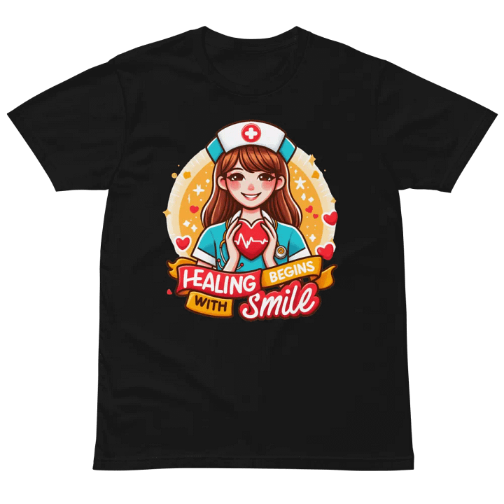Smiling Nurse Heart T-Shirt product image (5)