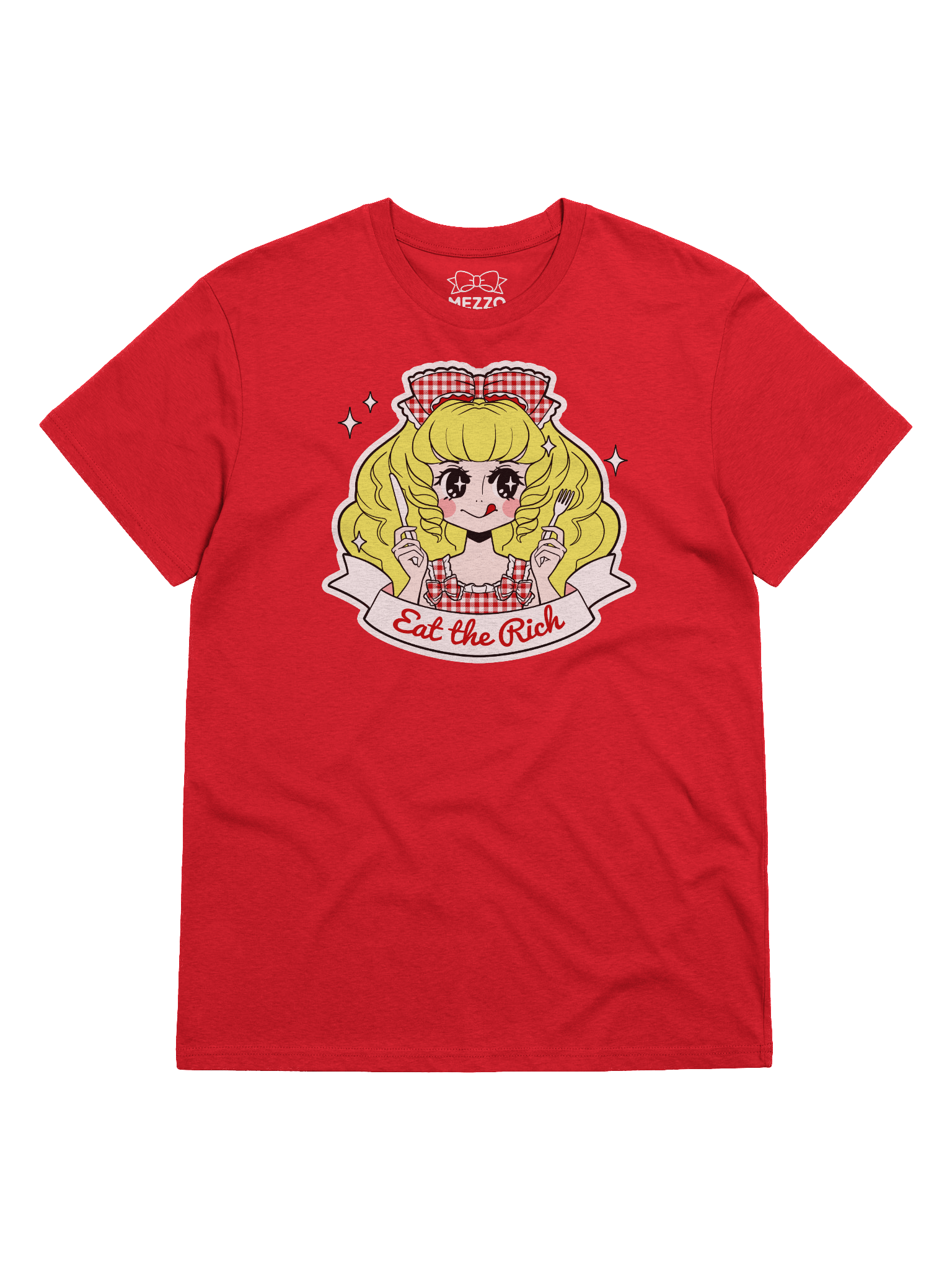 𝑬𝑼⧸𝑼𝑲 Eat the Rich (Red) organic cotton t-shirt product image (1)