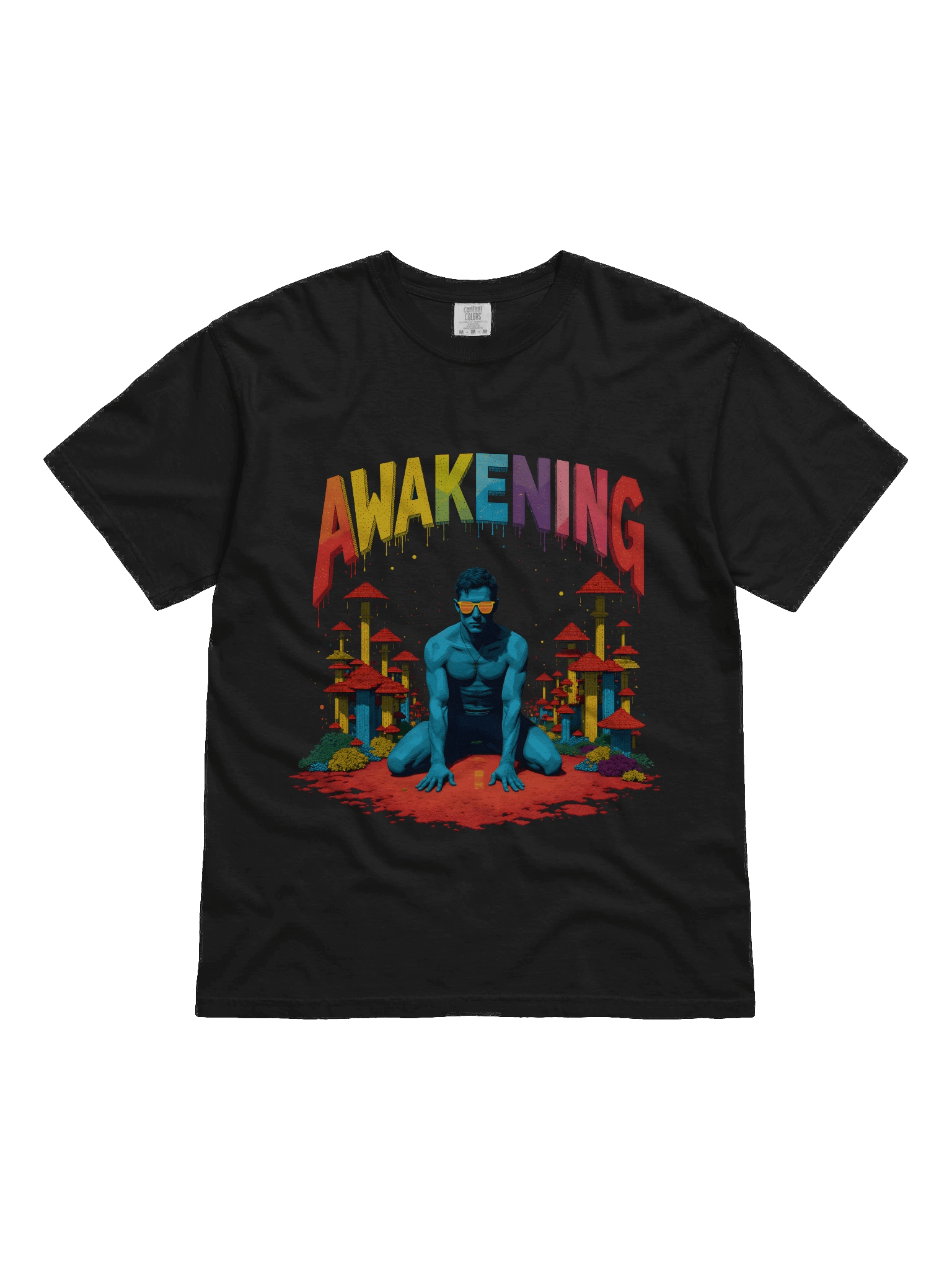 Psychedelic Awakening Art Print Heavyweight T-Shirt product image (3)