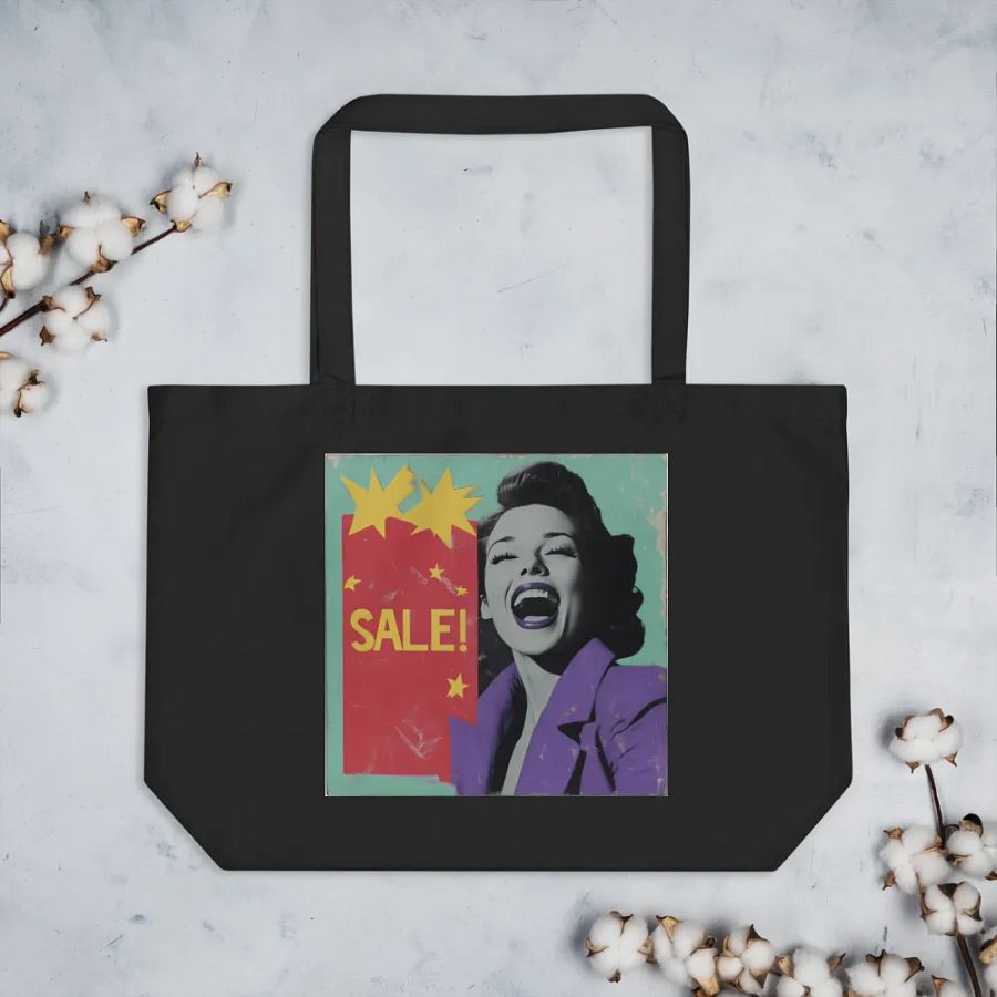 Vintage Pop Art Sale Tote Bag product image (3)