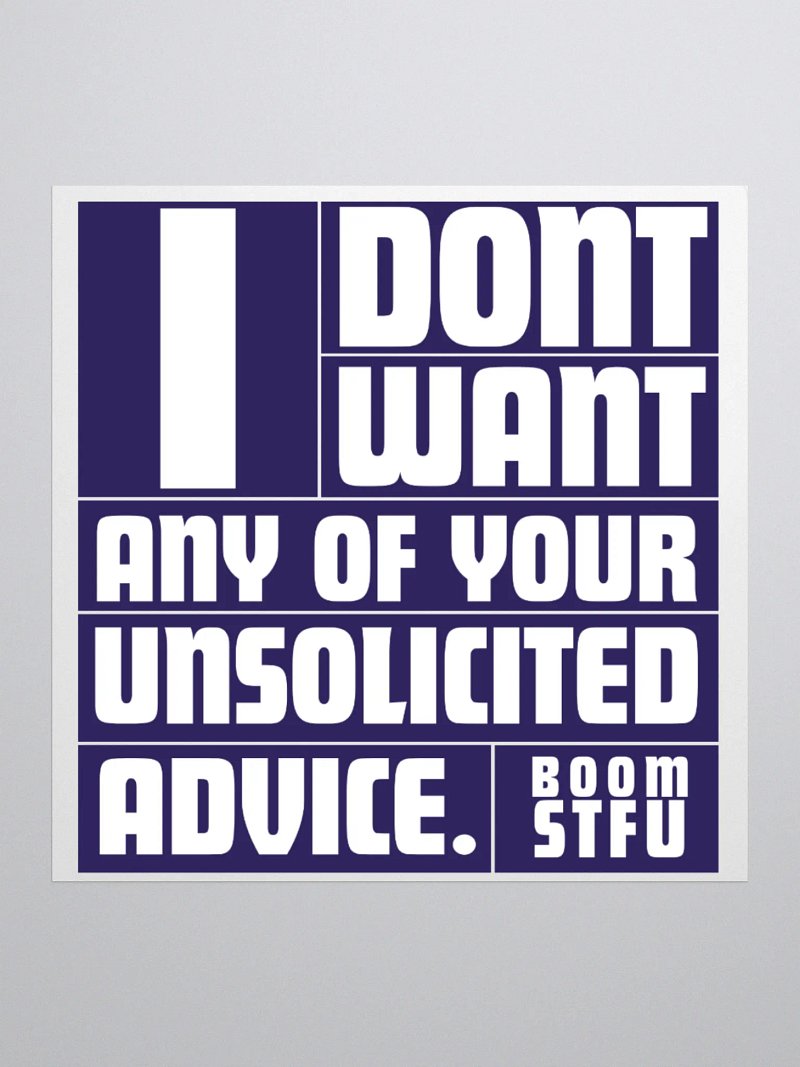 new STFU sticker!