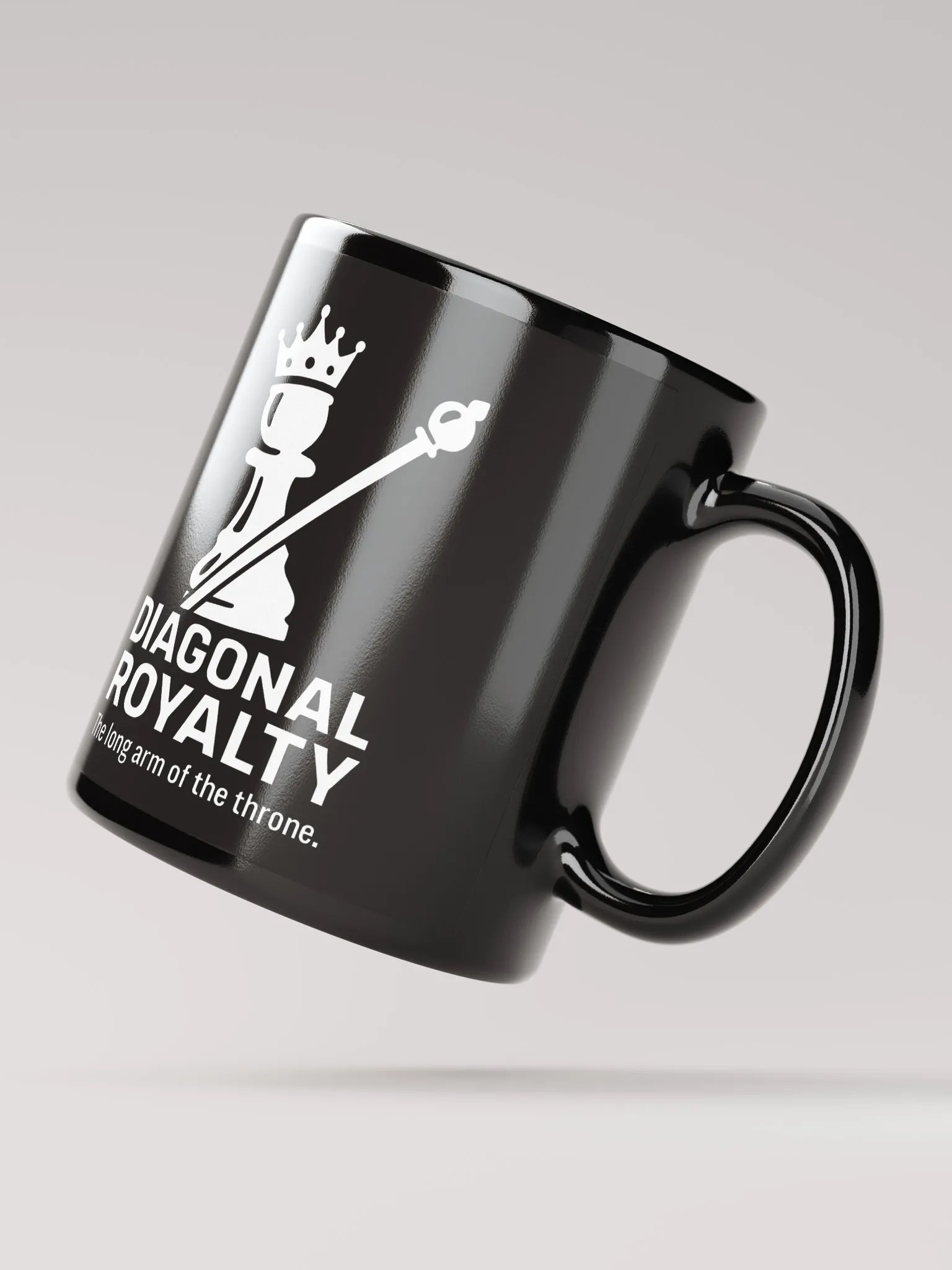 Diagonal Royalty - Black Glossy Mug product image (2)