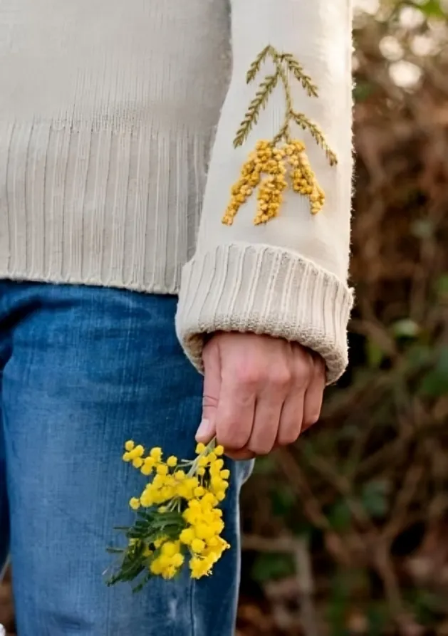 Anchor Mimosa Embroidered Sweater - ANC0003-106 - Downloadable PDF product image (1)