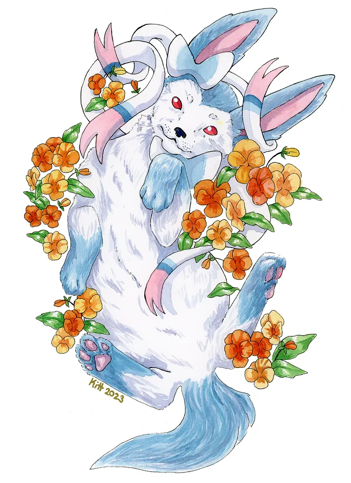 Shiny Sylveon 8.5x11 Print product image (1)