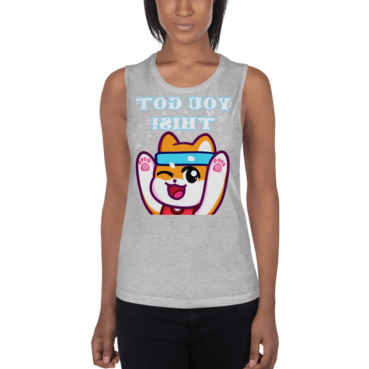 Women's Flowy Scoop Encouragement Tank! product image (3)