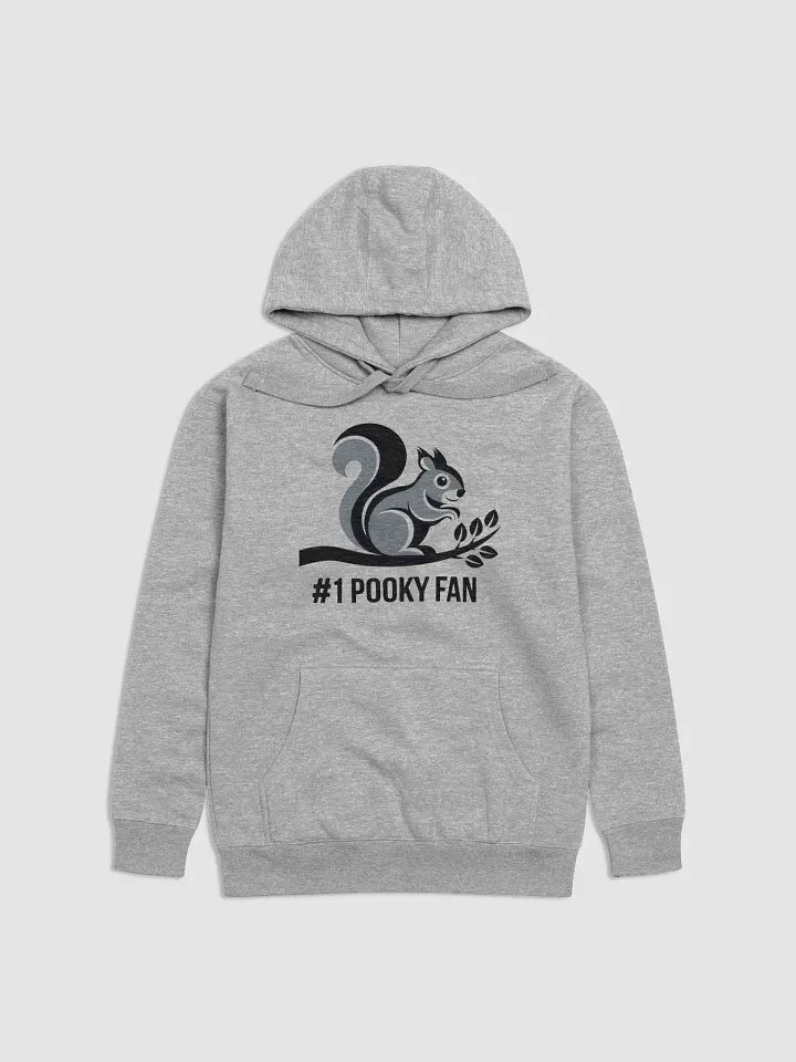 Super Soft and Comfy Hoodie: #1 Pooky Fan, Grey and Black Pooky on a Branch product image (1)