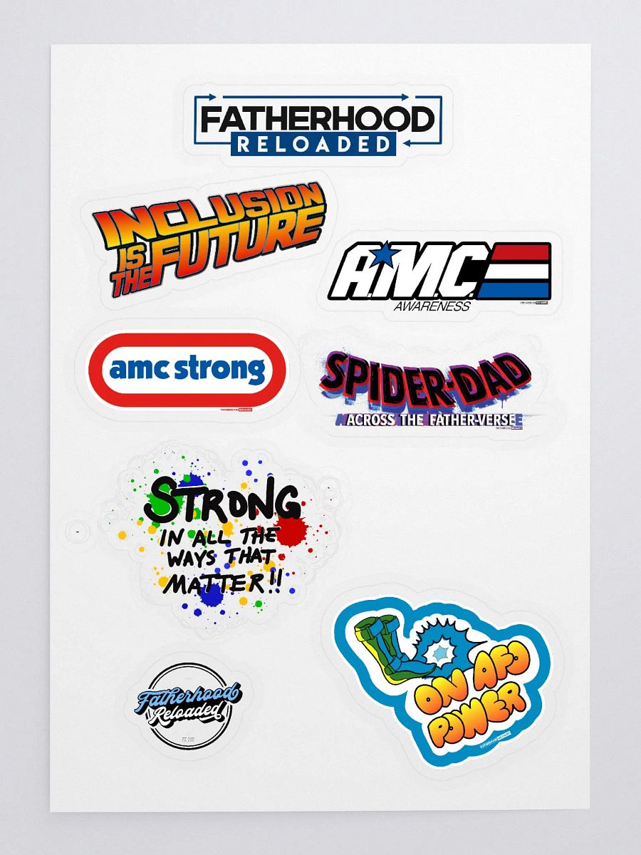 Fatherhood Reloaded Sticker Sheet product image (3)