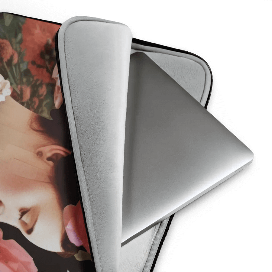 Vintage Lady Floral Elegance Laptop Sleeve product image (3)
