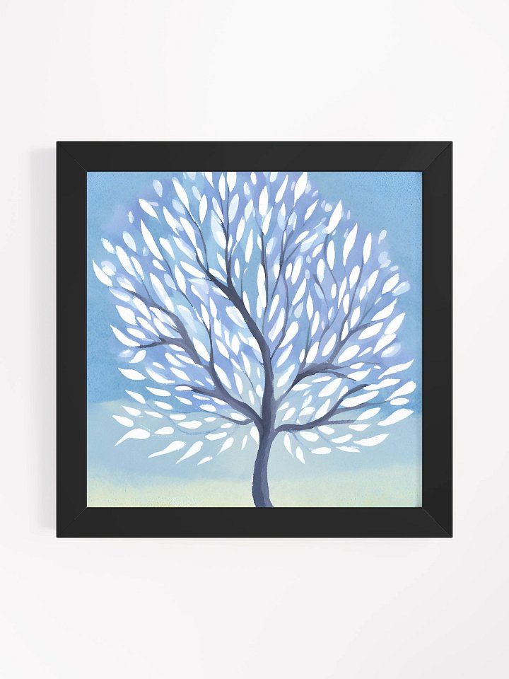 Serene Teardrop Tree Framed Poster product image (1)