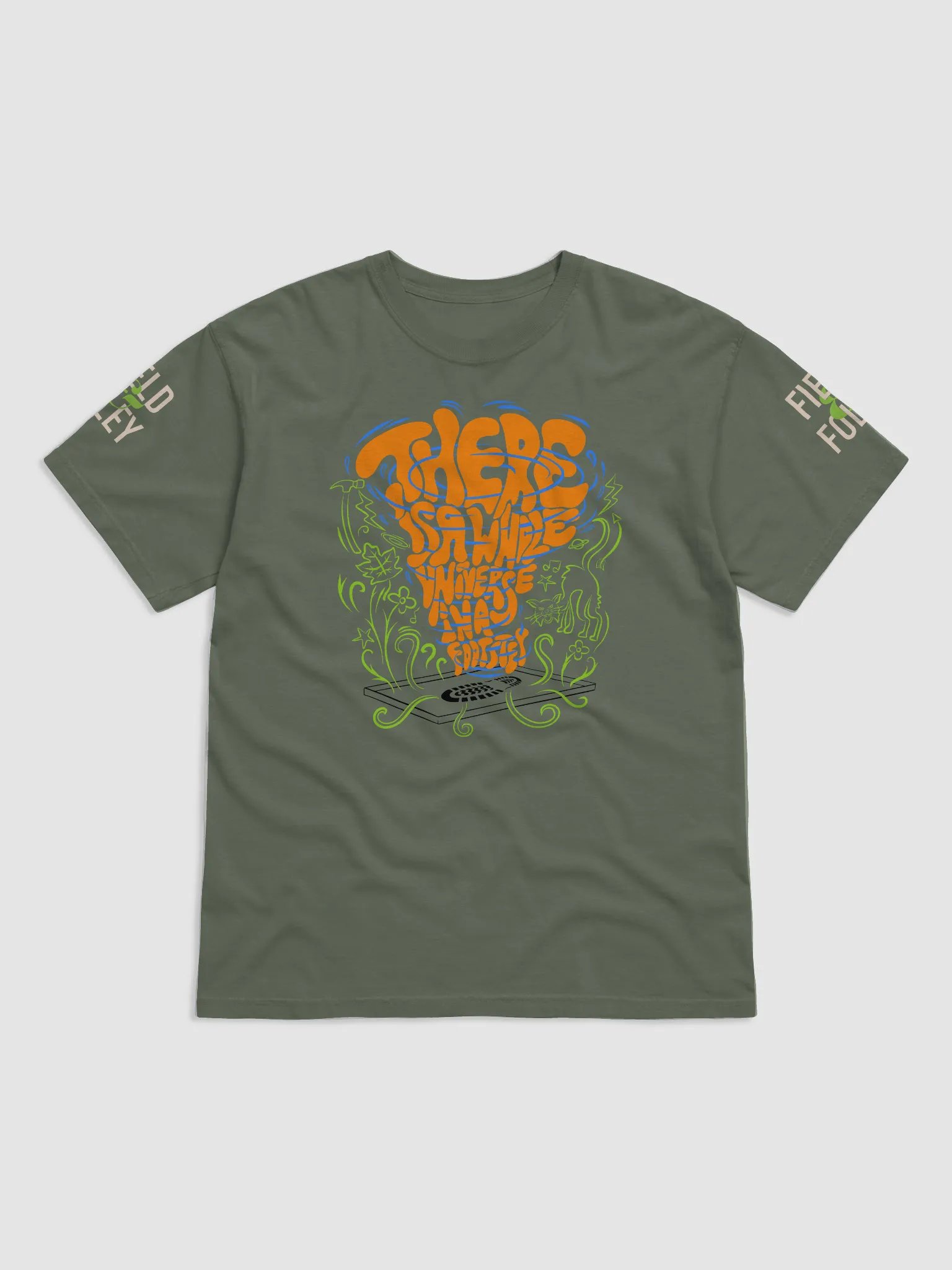 "There is a whole universe in a footstep" Shirt Light Version product image (1)