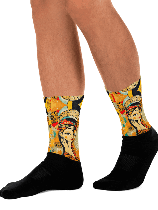 "They Call Her Lucky" Painted Socks product image (1)