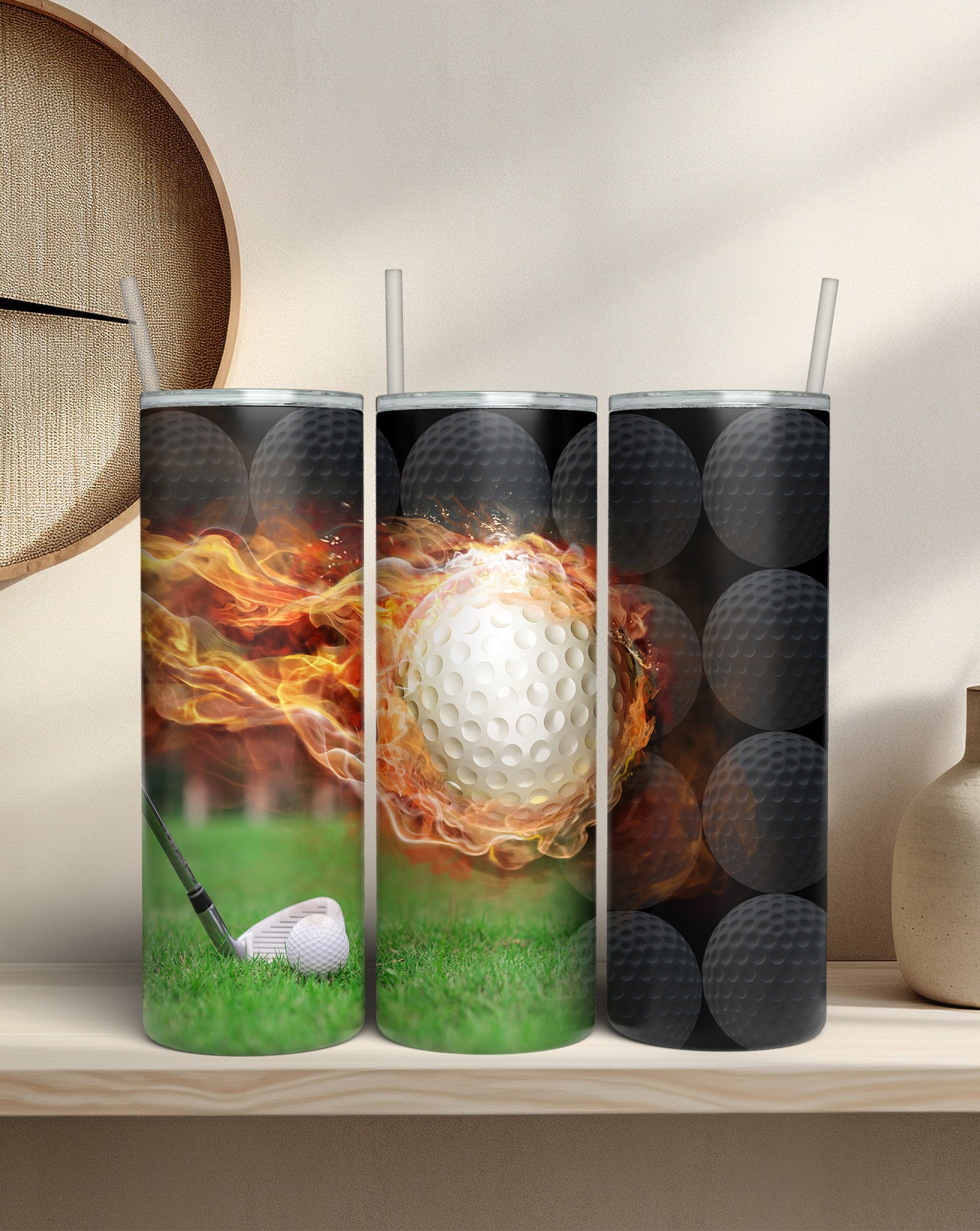 Golf ball in Flames product image (2)