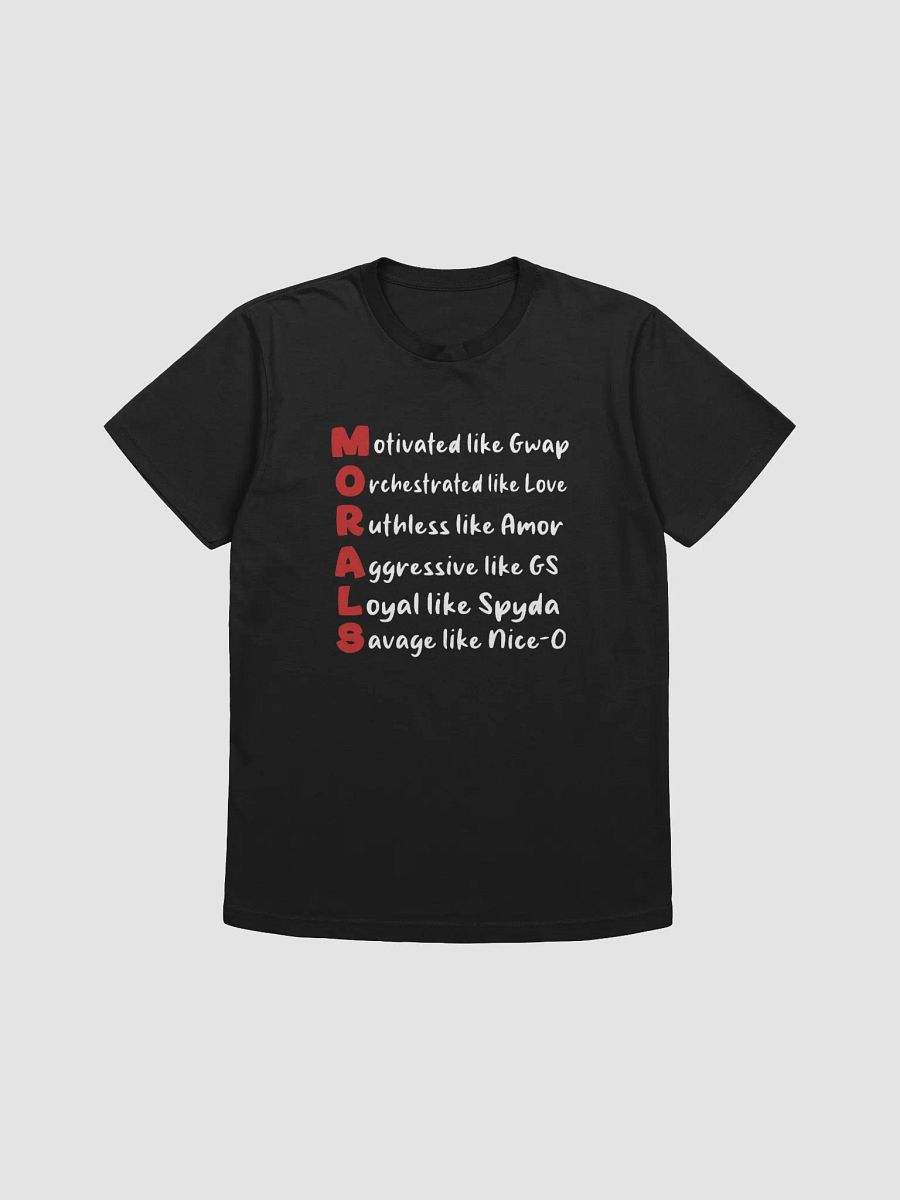 MORALS Black T-shirt product image (1)
