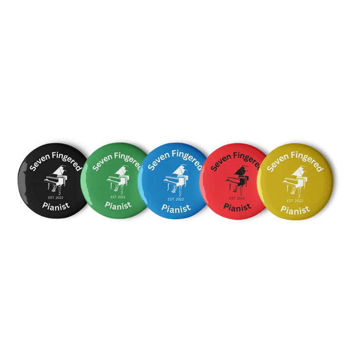 Seven Fingered Pianist buttons product image (3)