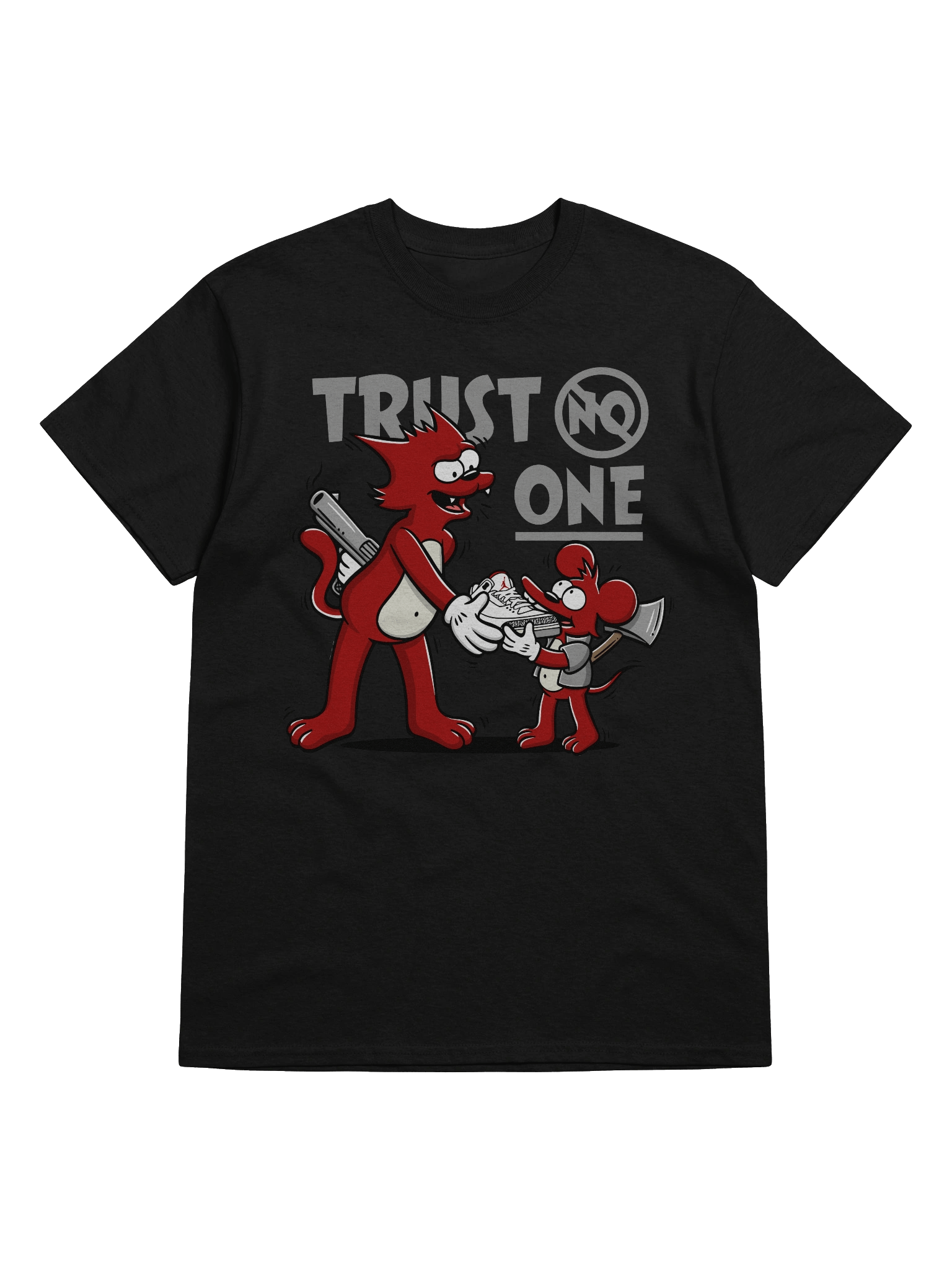 Trust No One Cartoon T-Shirt product image (5)