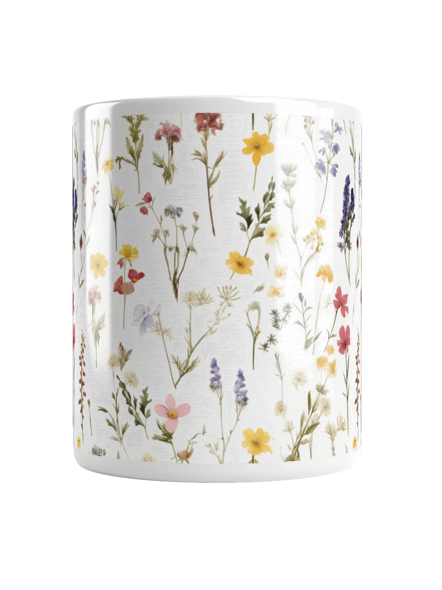 Multicolor Floral White Glossy Ceramic Mug by Treasure Pie product image (3)