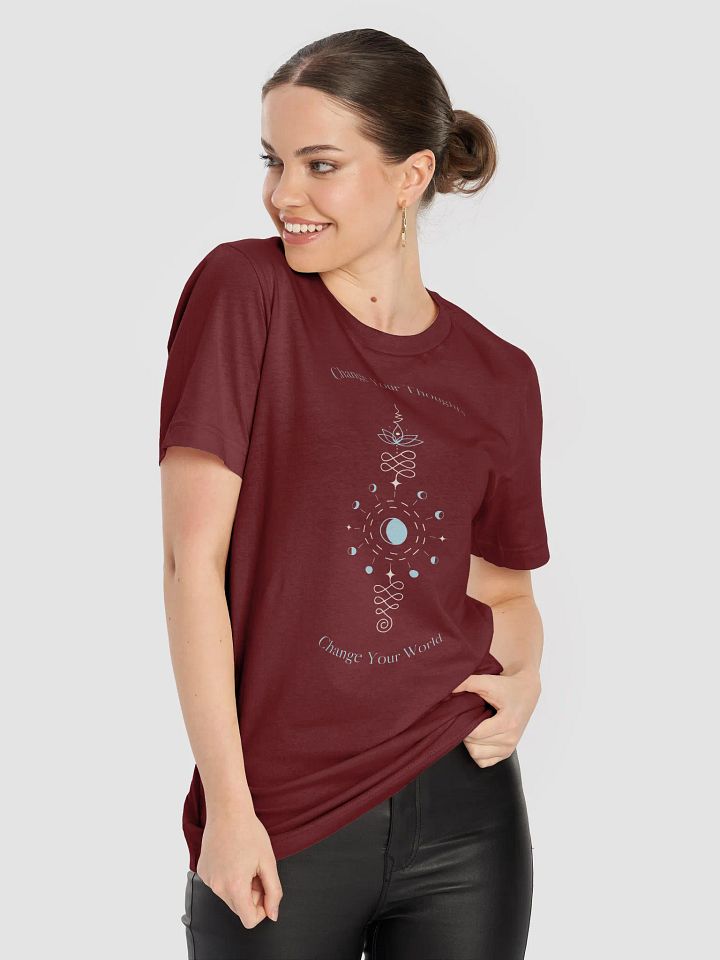 Change Your Thoughts Change Your World Elegance Emblem T-Shirt product image (2)