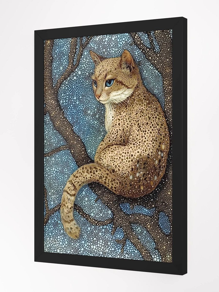 Celestial Cat: Fantasy Poster of a Mystical Forest Creature product image (2)